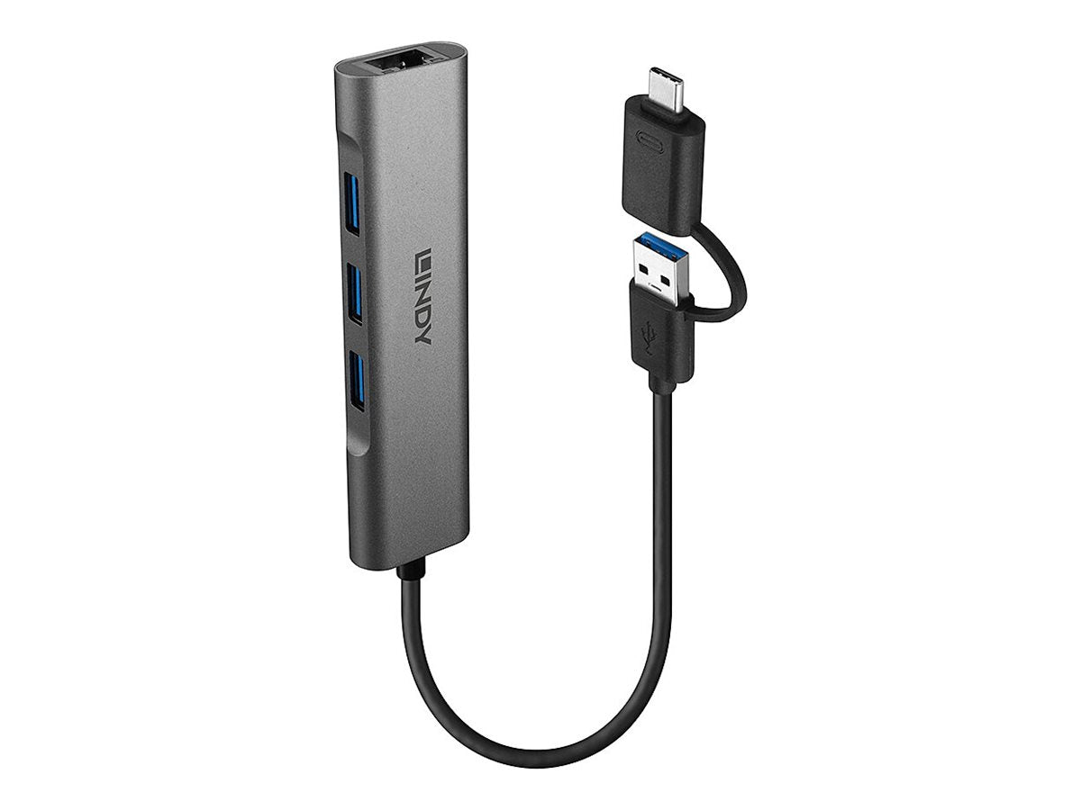 LINDY USB 3.2 Gen 1 Hub Anschlussdetails