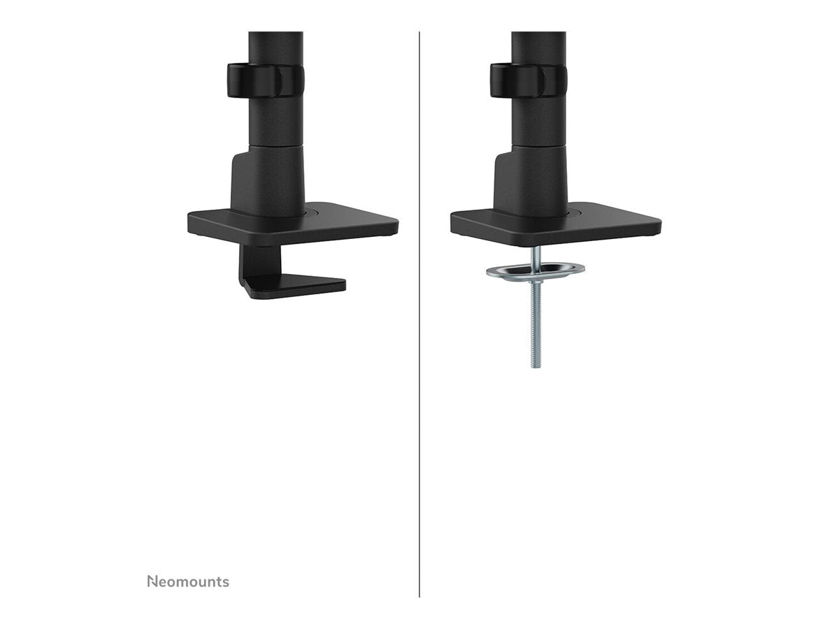 NEOMOUNTS Next One SL Desk Mount double display sliding Montageansicht