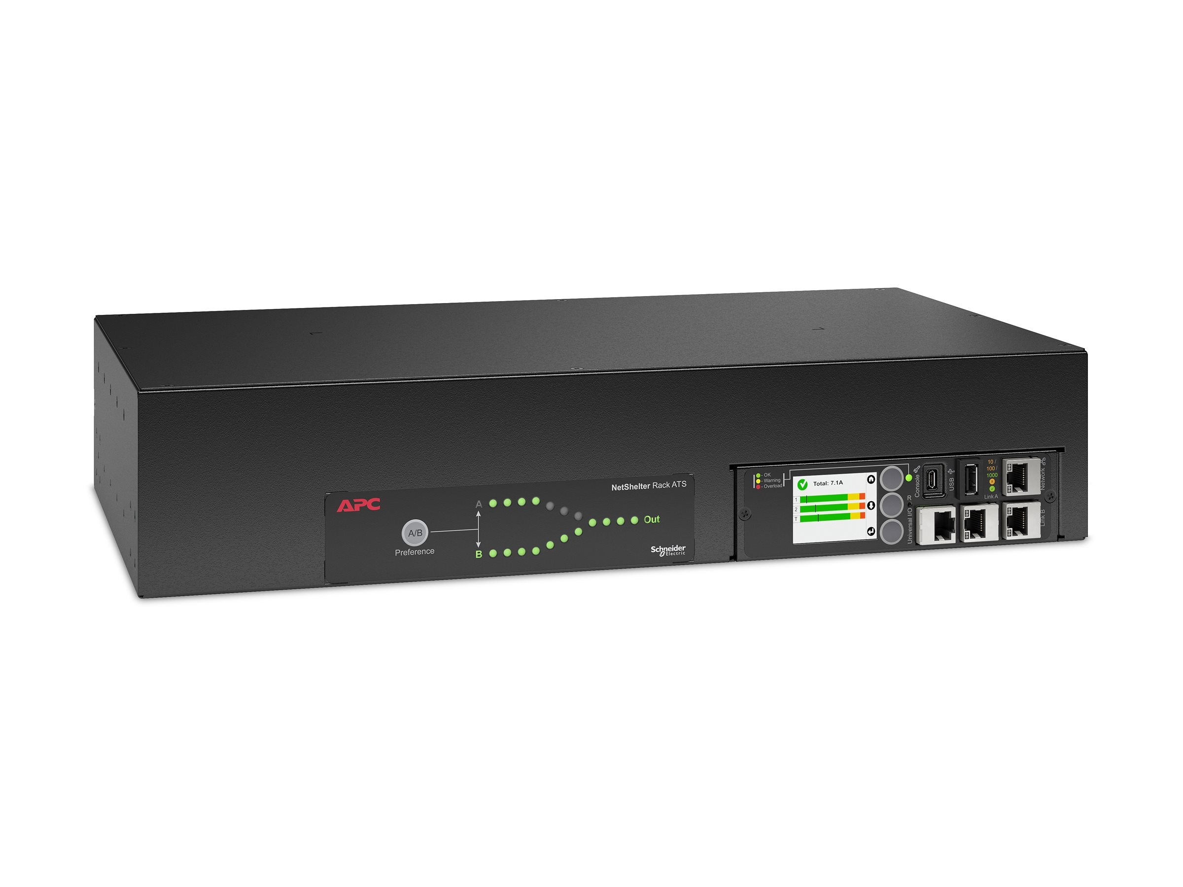 APC NetShelter Automatic transfer switch Rack Seitenansicht