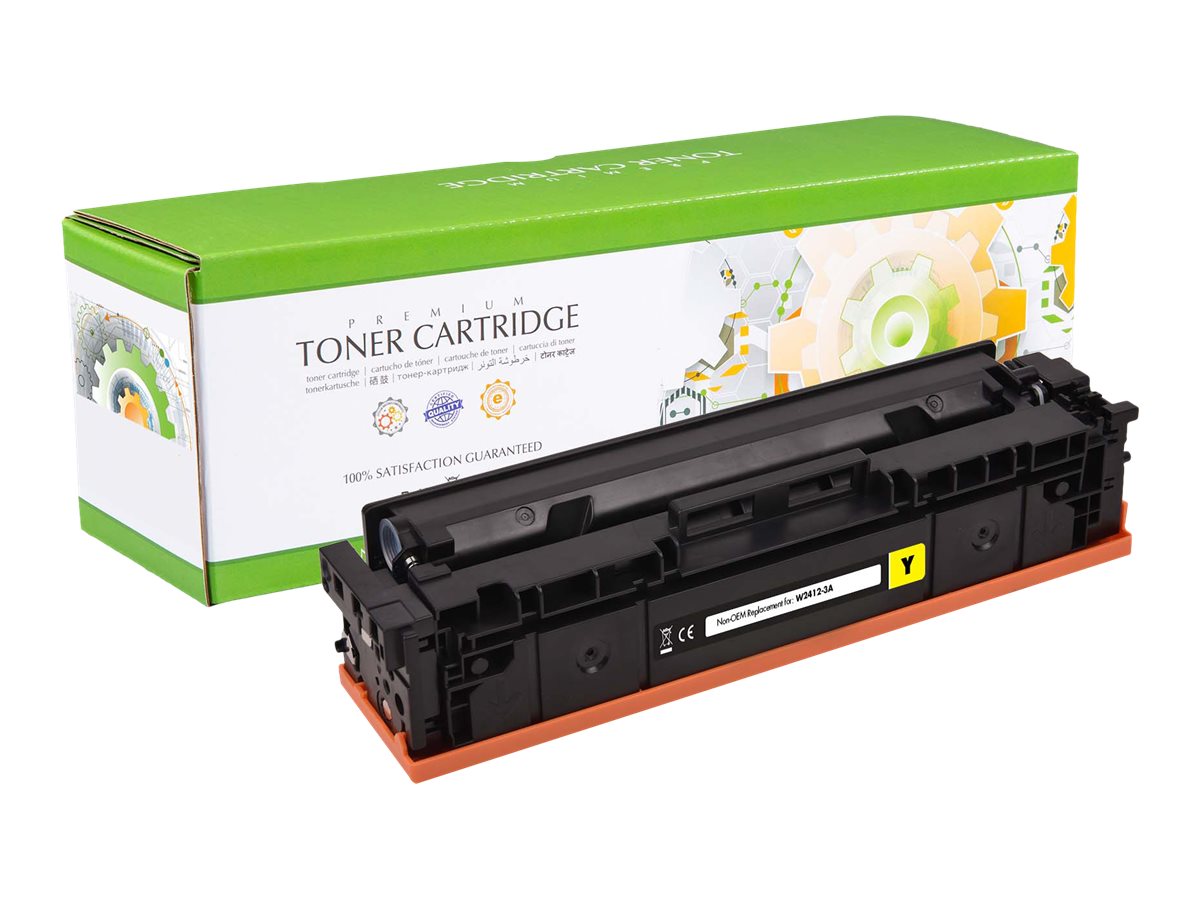 STATIC Tonerpatrone kompatibel mit HP W2412A gelb - Vorderansicht
