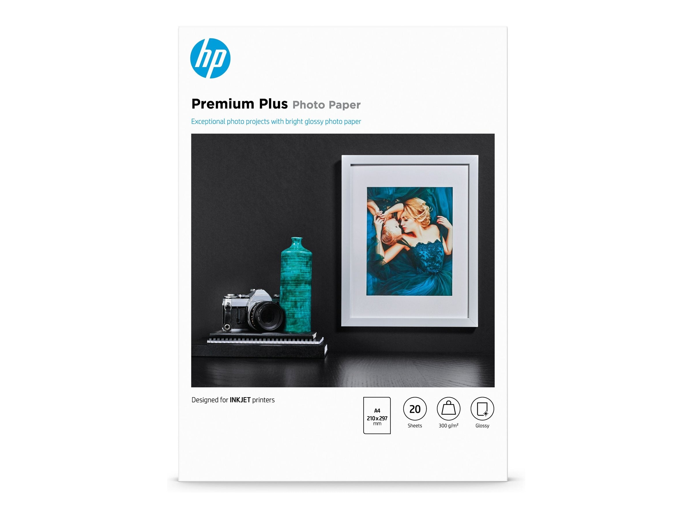 HP CR672A Premium Plus Fotopapier glänzend Verpackung