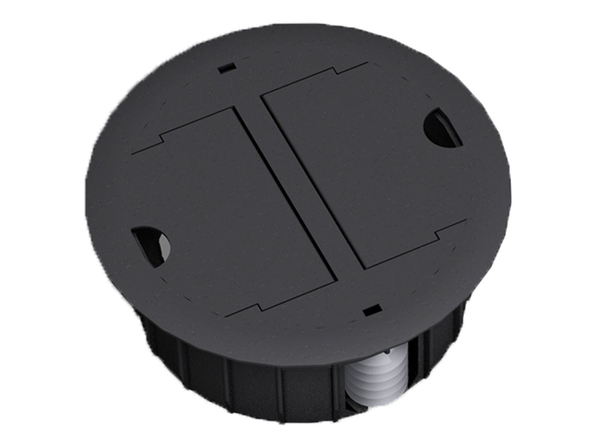 BACHMANN Exit Point schwarz RAL9005 Kabeldurchlass - Vorderansicht