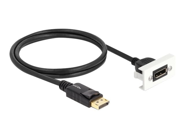 DELOCK Easy 45 DisplayPort 8K 30 Hz Modul mit Kabelpeitsche - Vorderansicht