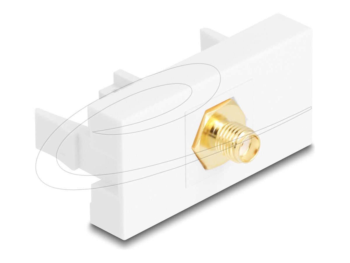DELOCK Easy 45modul SMA Buchse zu SMA Buchse - Vorderansicht