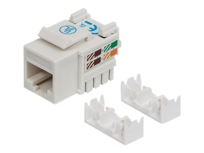 INTELLINET Cat6 Modularbuchse UTP Keystone Jack weiss benoetigt LSA-Auflegewerkzeug