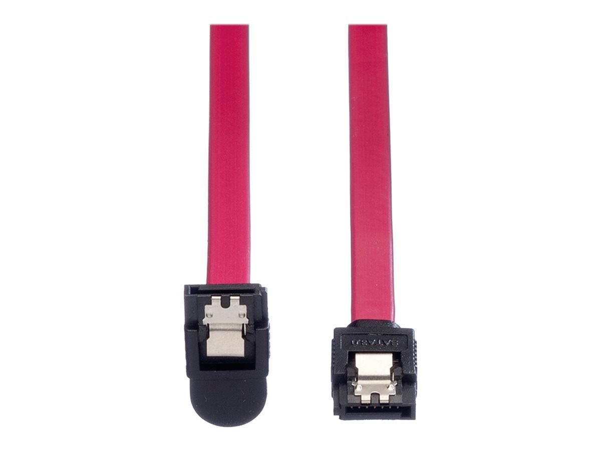 ROLINE Int. SATA 6.0 Gbit/s HDD-Kabel mit Schnappverschluss gewinkelt 0,5m - Detailansicht