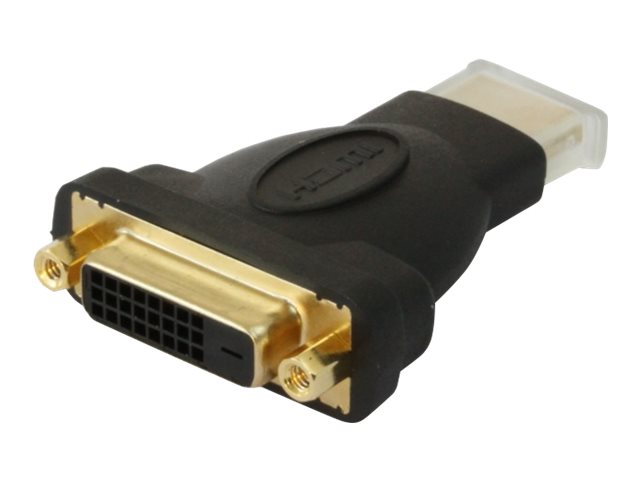 TECHLY Adapter HDMI Stecker 19 polig auf DVI-D Buchse 24+1 Vorderansicht