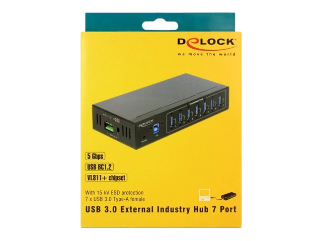 DELOCK Externer Industrie Hub Verpackung