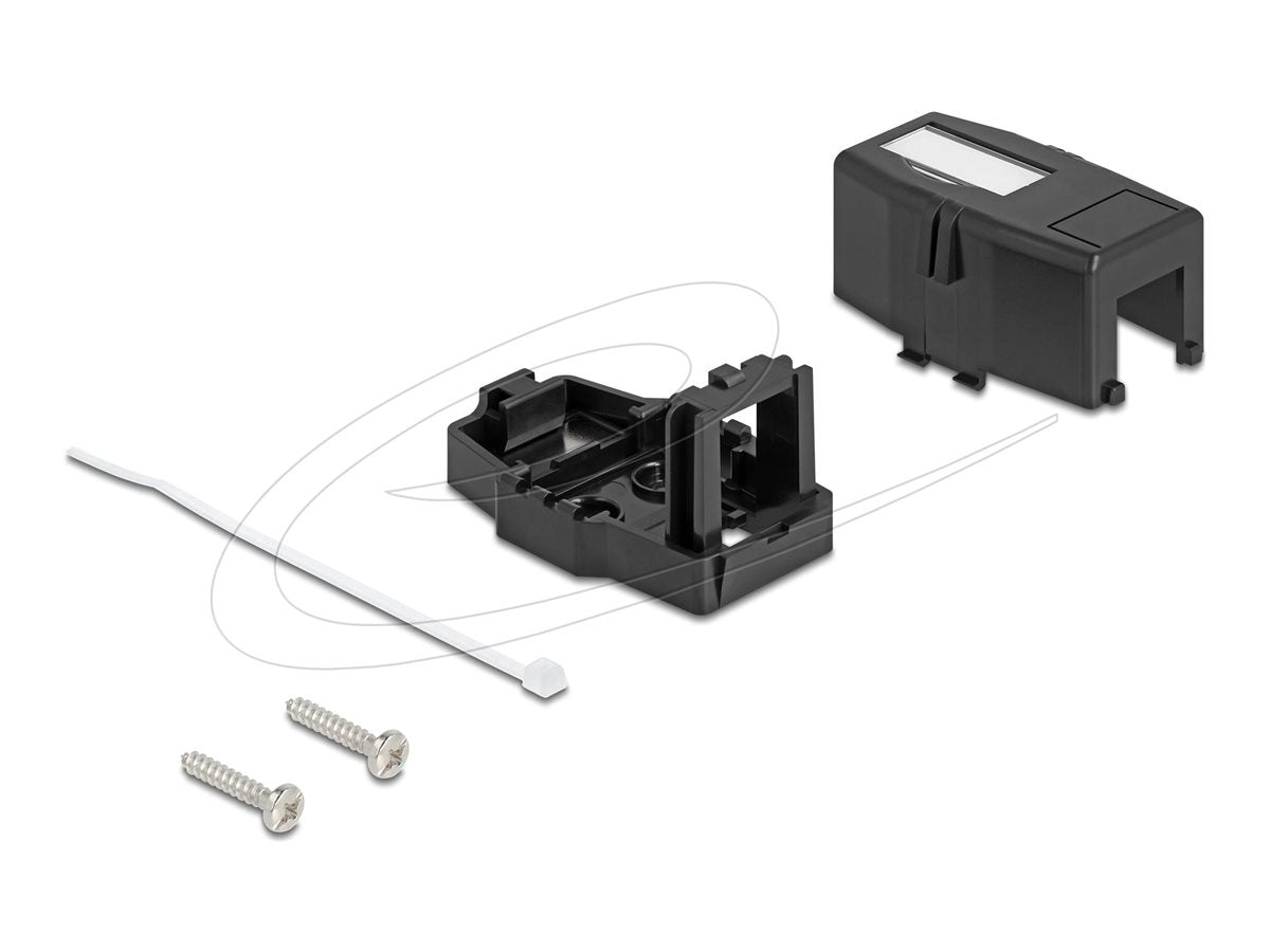 DELOCK Keystone Leergehäuse 1 Port Vorderansicht