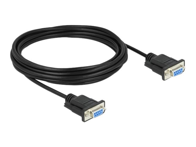 DELOCK Seriell Kabel RS-232 D-Sub 9 Buchse zu Buchse Nullmodem 5m - Verpackung