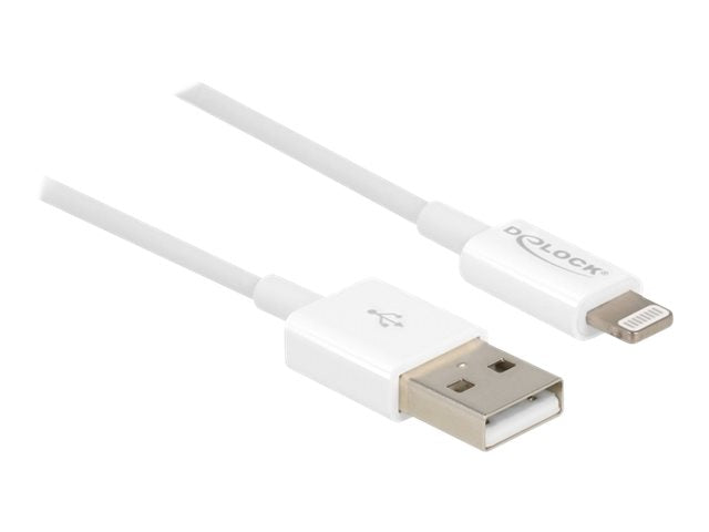 DELOCK USB Daten- und Ladekabel für iPhone iPad iPod weiss 1m - Verpackung