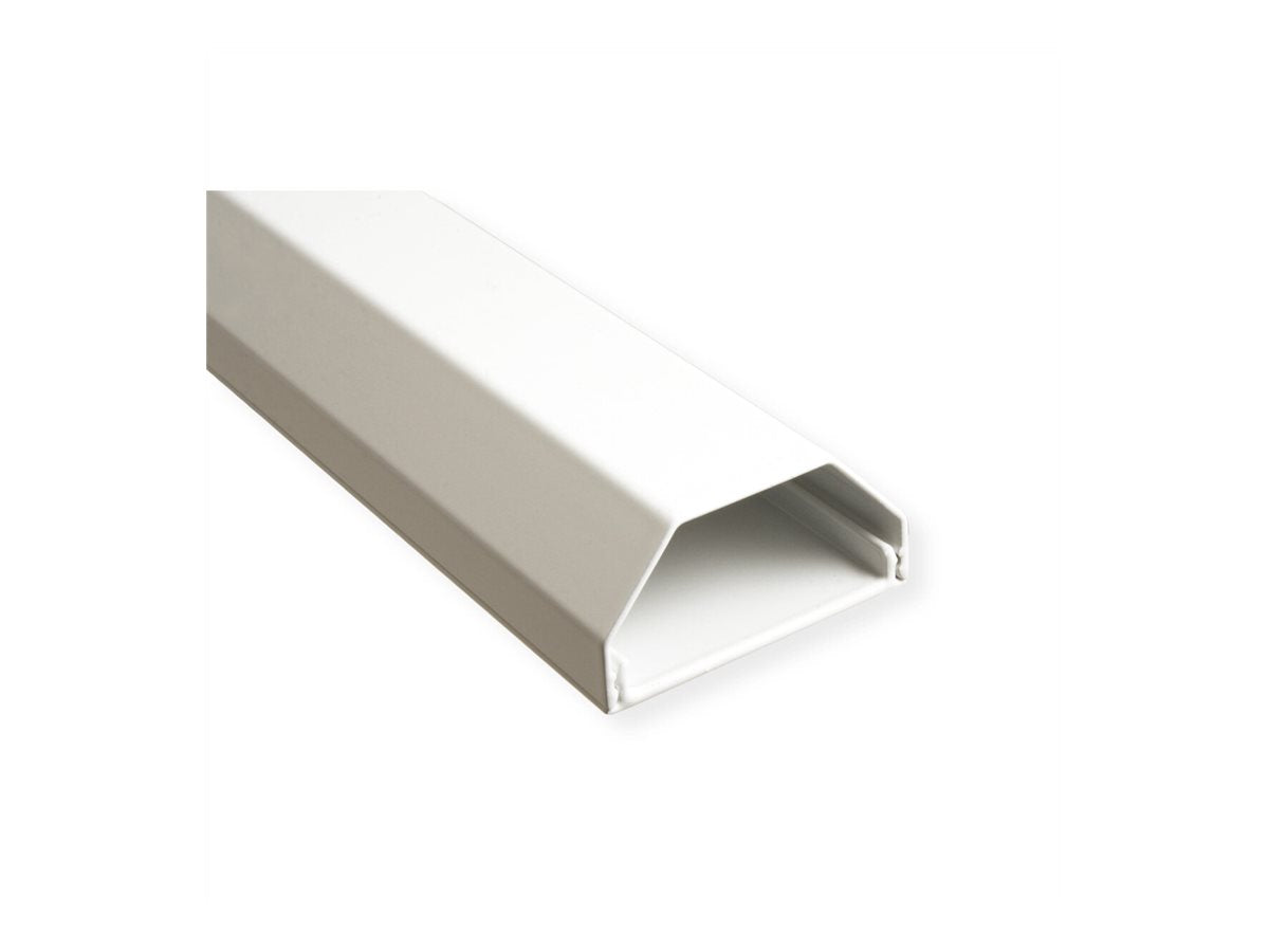 ROLINE Kabelkanal Aluminium 50x26mm weiss 1,1m - Detailansicht