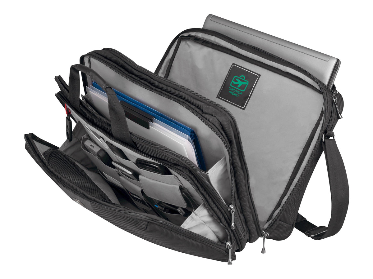 WENGER Legacy Notebooktasche schwarz/grau Vorderansicht