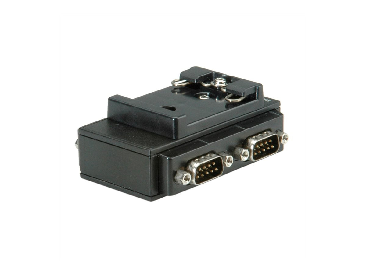 ROLINE USB 2.0 nach RS232 Adapter für DIN Hutschiene 4 Port - Vorderansicht