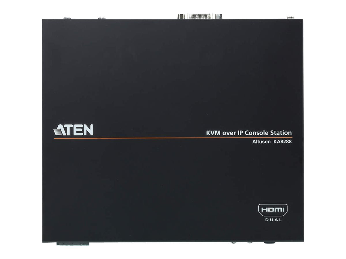 ATEN KA8288 Dual HDMI KVM Konsolenstation Vorderansicht