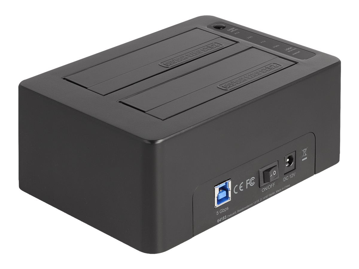 DELOCK USB Dual Dockingstation Vorderansicht
