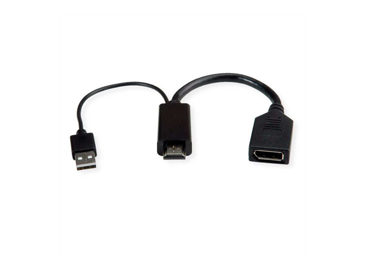ROLINE 4K HDMI - DisplayPort-Adapter Anschlussansicht