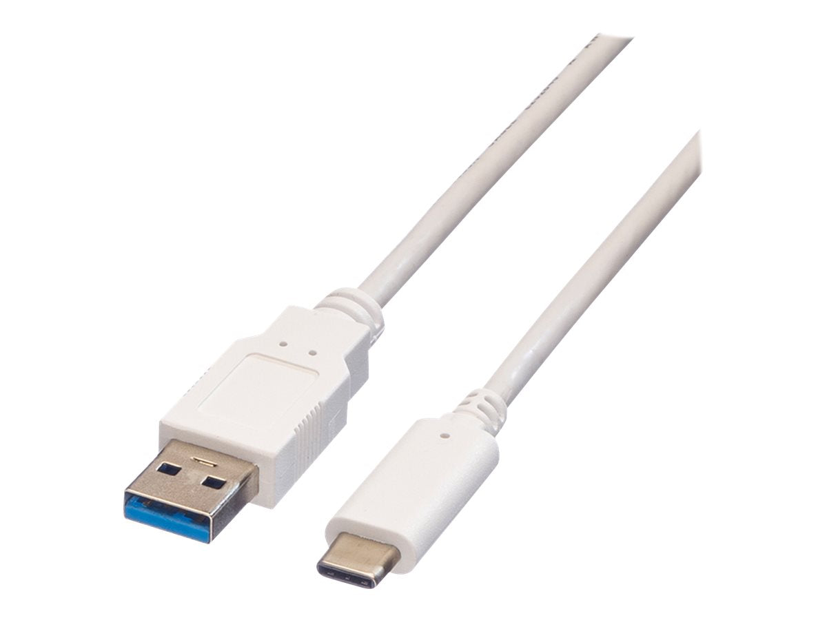 VALUE USB 3.2 Gen 1 Kabel A-C ST/ST 0,5m Vorderansicht