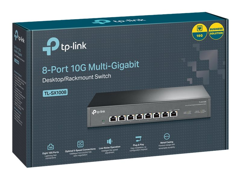 TP-LINK TL-SX1008 8-Port 10G Switch Vorderansicht