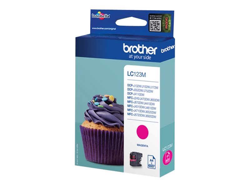 BROTHER LC-123 Tinte magenta Seitenansicht