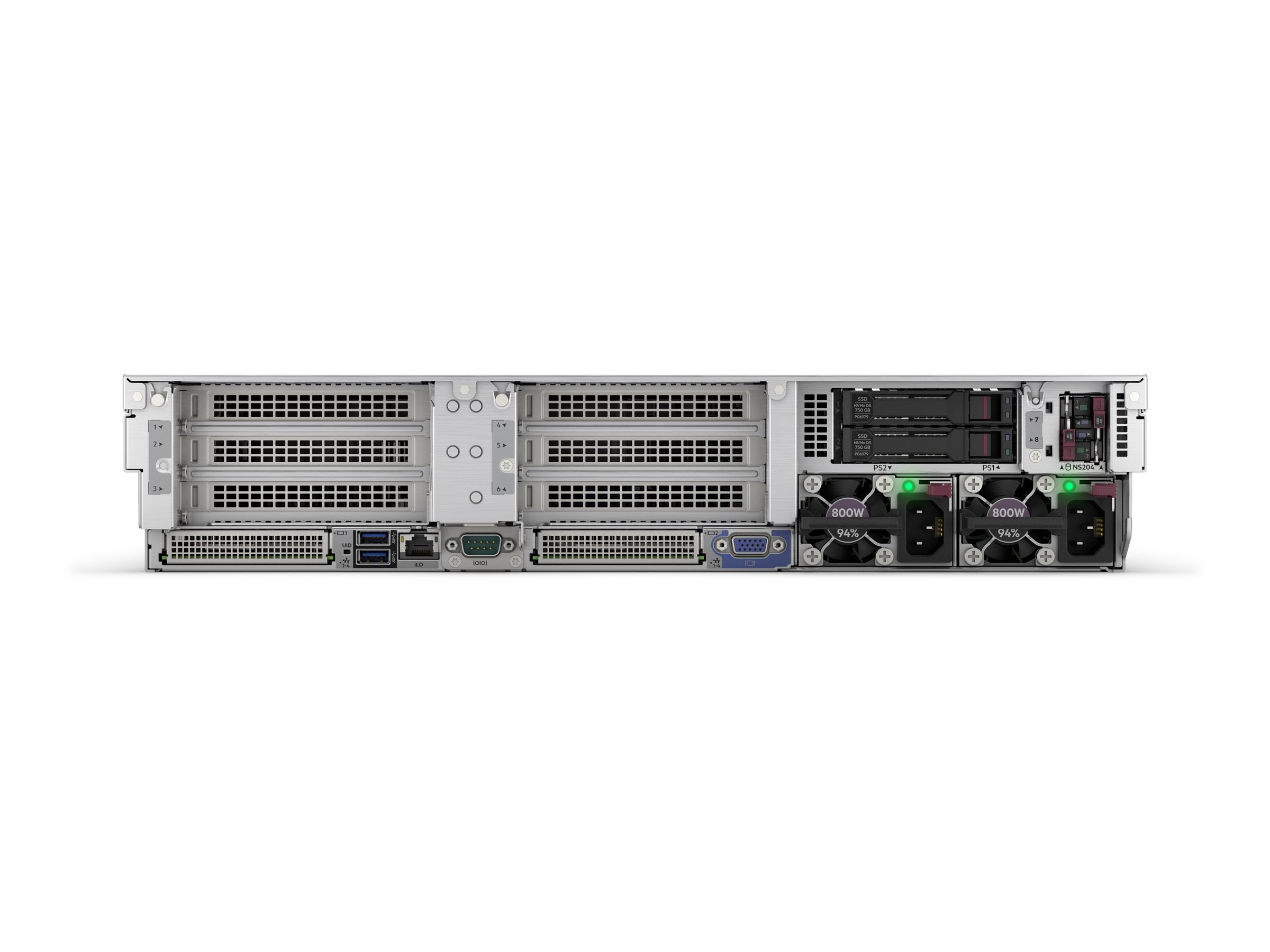 HPE ProLiant DL380 Gen11 2HE Xeon-S 4510 12-Core 2.4GHz 2x32GB-R 8xSFF 1x7.68TB NVMe SSD 2x1000W Server