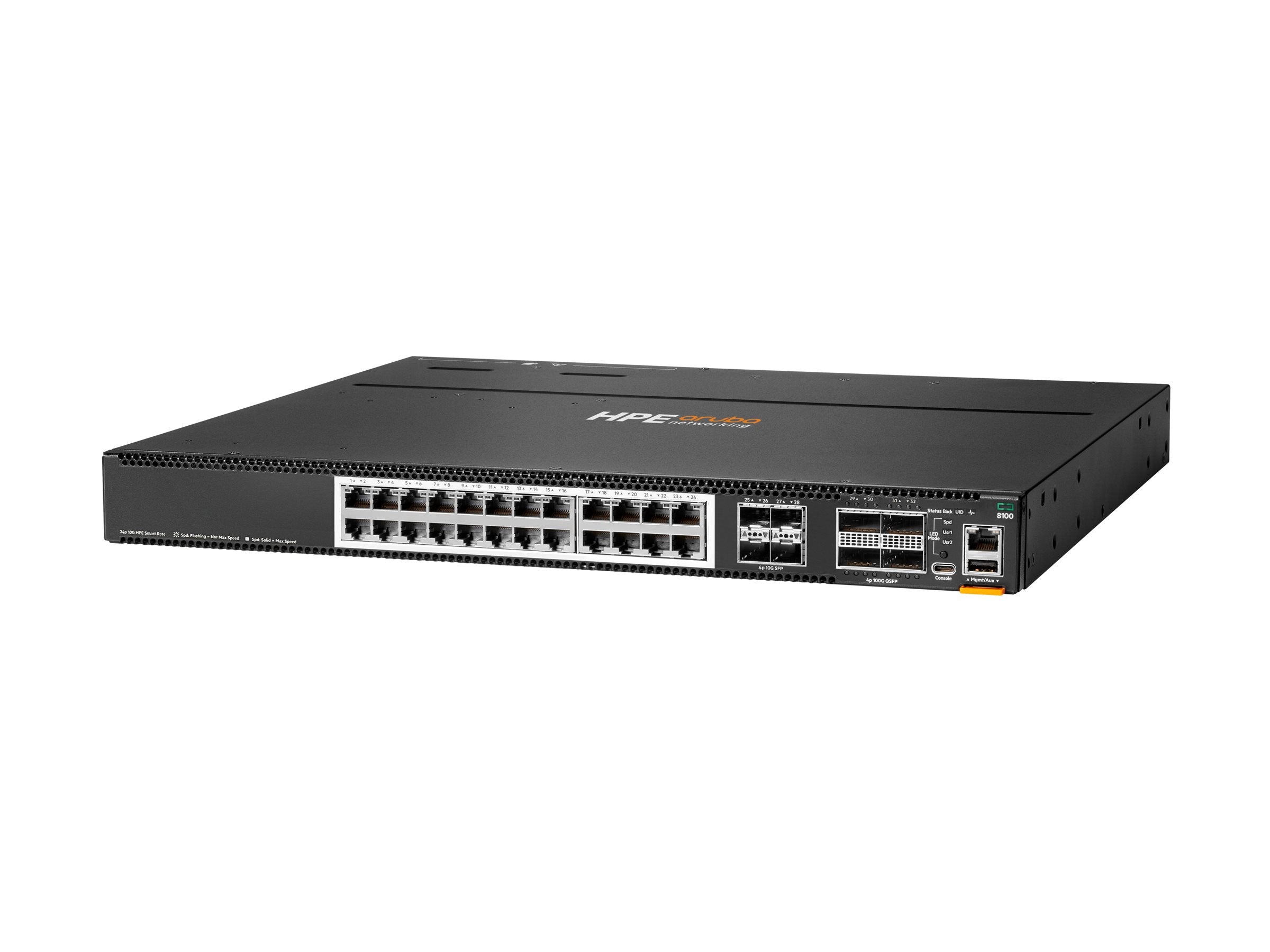 HPE Aruba Networking CX8100 24x10G Base-T 4x10G SFP+ 4x40/100G QSFP28 BF 3Fan 2ACPSU SW Bundle EU en