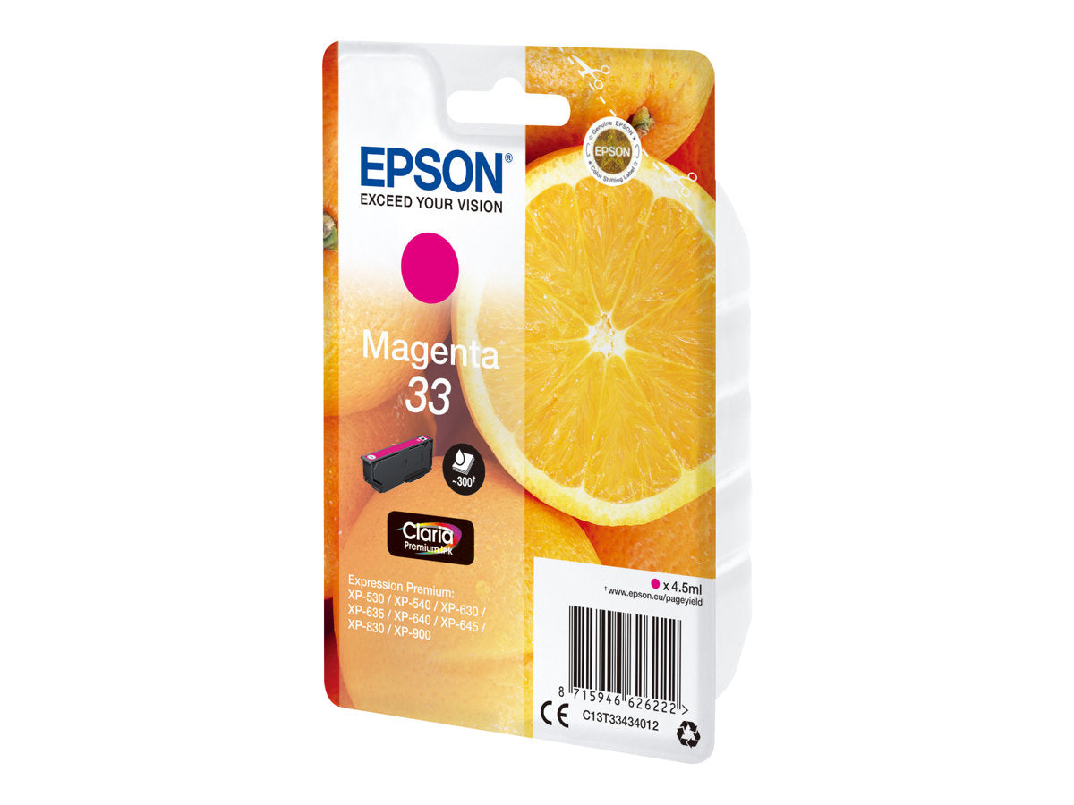 EPSON 1LB Singlepack Magenta 33 Claria Premium Ink Verpackung