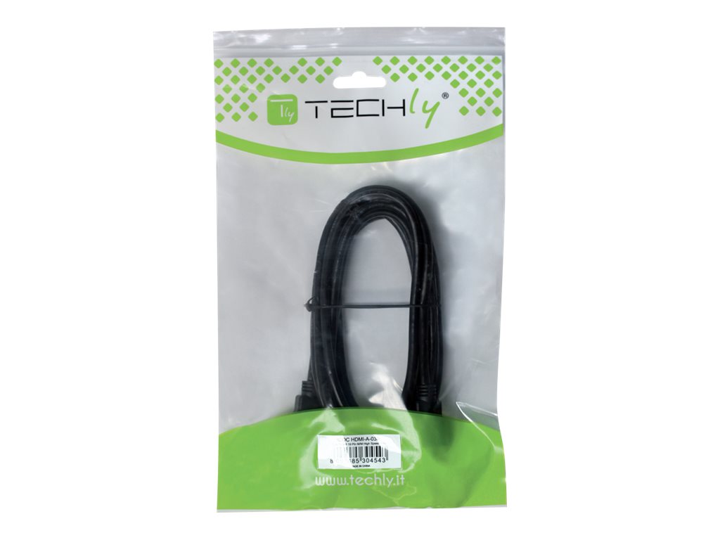 TECHLY HDMI 4K 60Hz High Speed Anschluss mit Ethernet M/F 1,8m - Vorderansicht