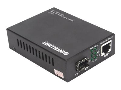 INTELLINET Gigabit PoE+ Medienkonverter Detailansicht
