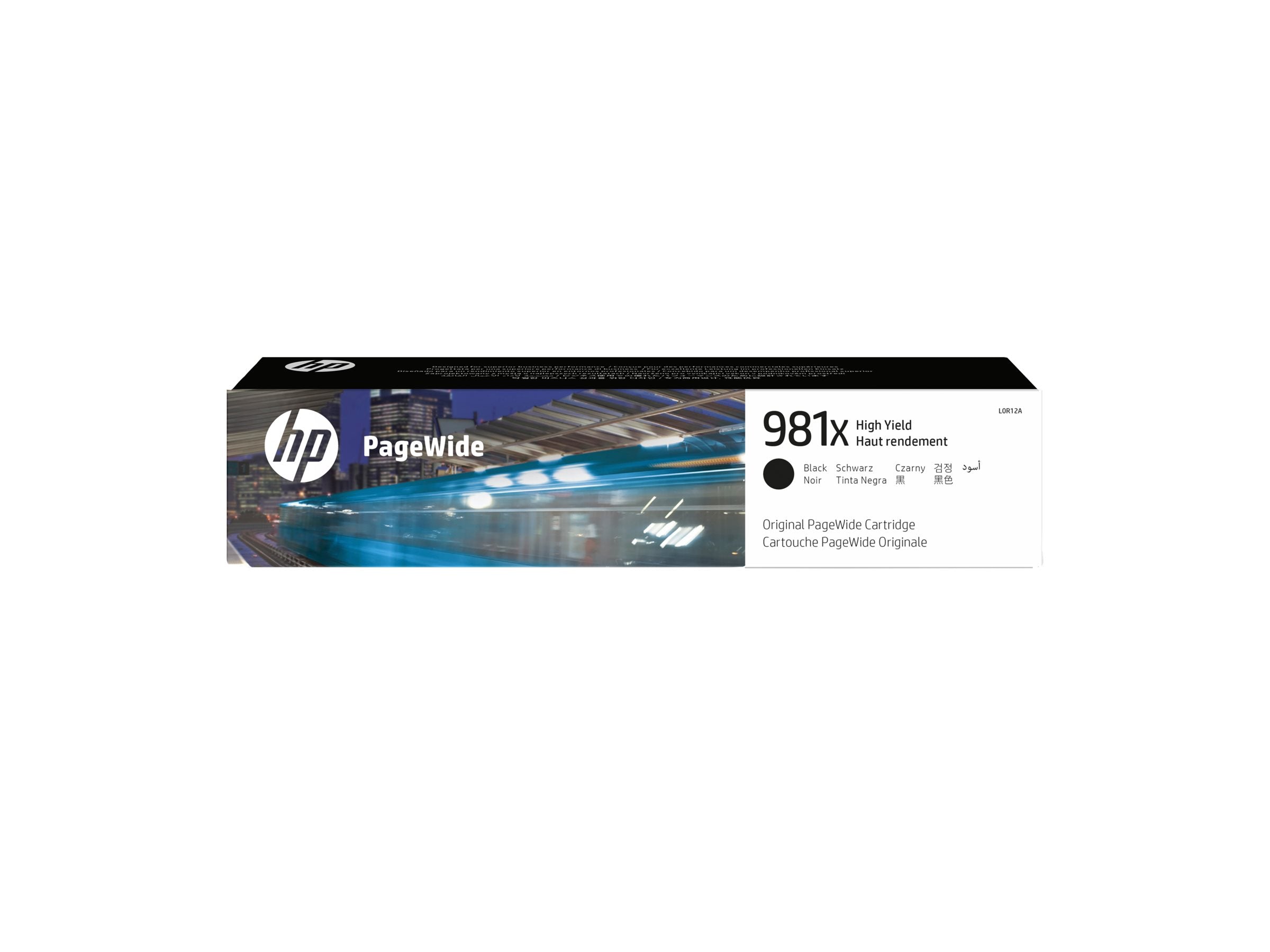 HP 981X High Yield Schwarz PageWide Cartridge Vorderansicht