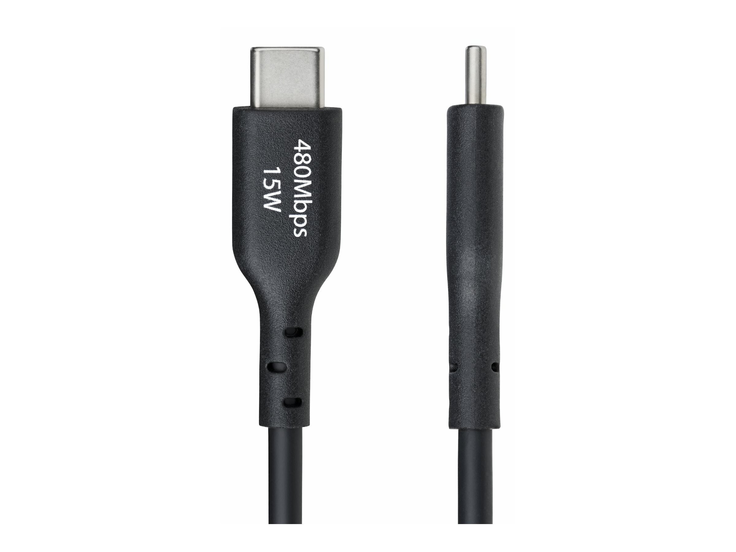 STARTECH.COM 2m USB-A auf USB-C Ladekabel USB-A auf Typ-C Ladekabel 3A Schnellladekabel USB 2.0 Datenubertragung M/M