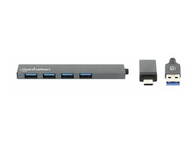 MANHATTAN 4-Port USB 3.0 Typ-C/-A Hub Verpackung