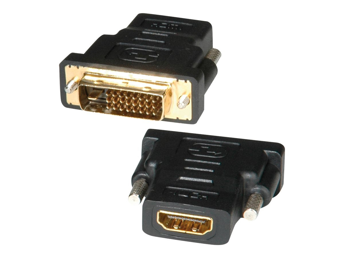 ROLINE HDMI-DVI Adapter HDMI BU / DVI-D ST Vorderansicht