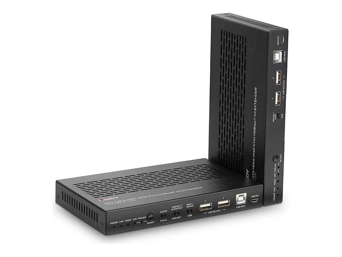 LINDY 100m Cat.6A HDMI 4K60 HDBaseT 3.0 KVM Extender Verpackung