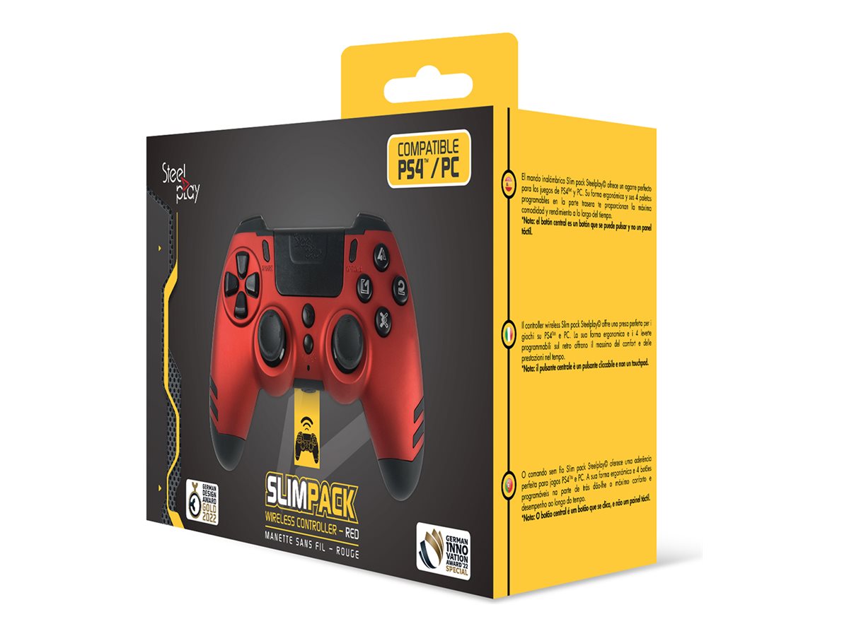 LEXIP X STEELPLAY Slim Pack Wireless Controller Ruby Red Multi - Vorderansicht