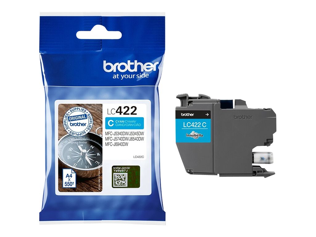 BROTHER LC422C Tintenpatrone Verpackung