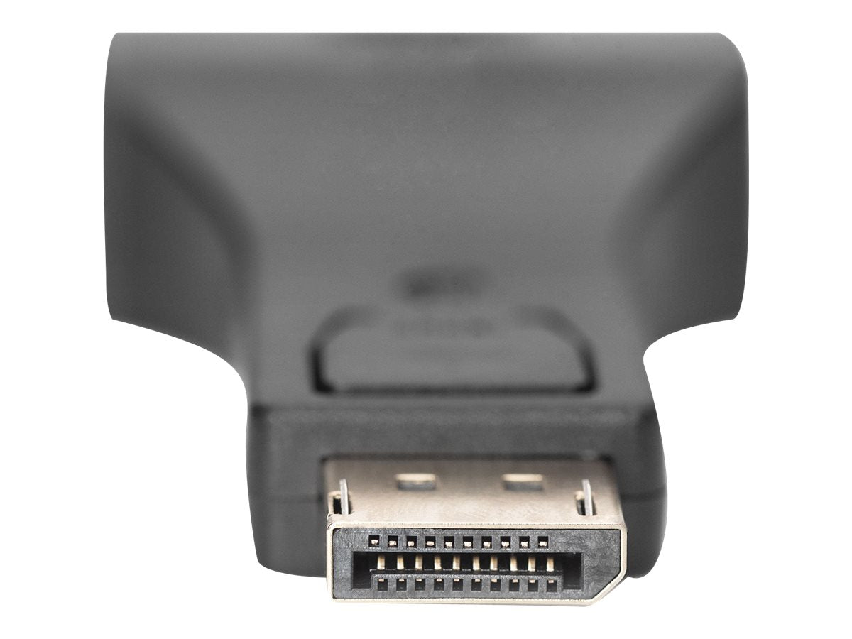 DIGITUS DisplayPort Adapter DP - DVI-I 24-5 St/Bu m/Verriegelung CE sw - Vorderansicht