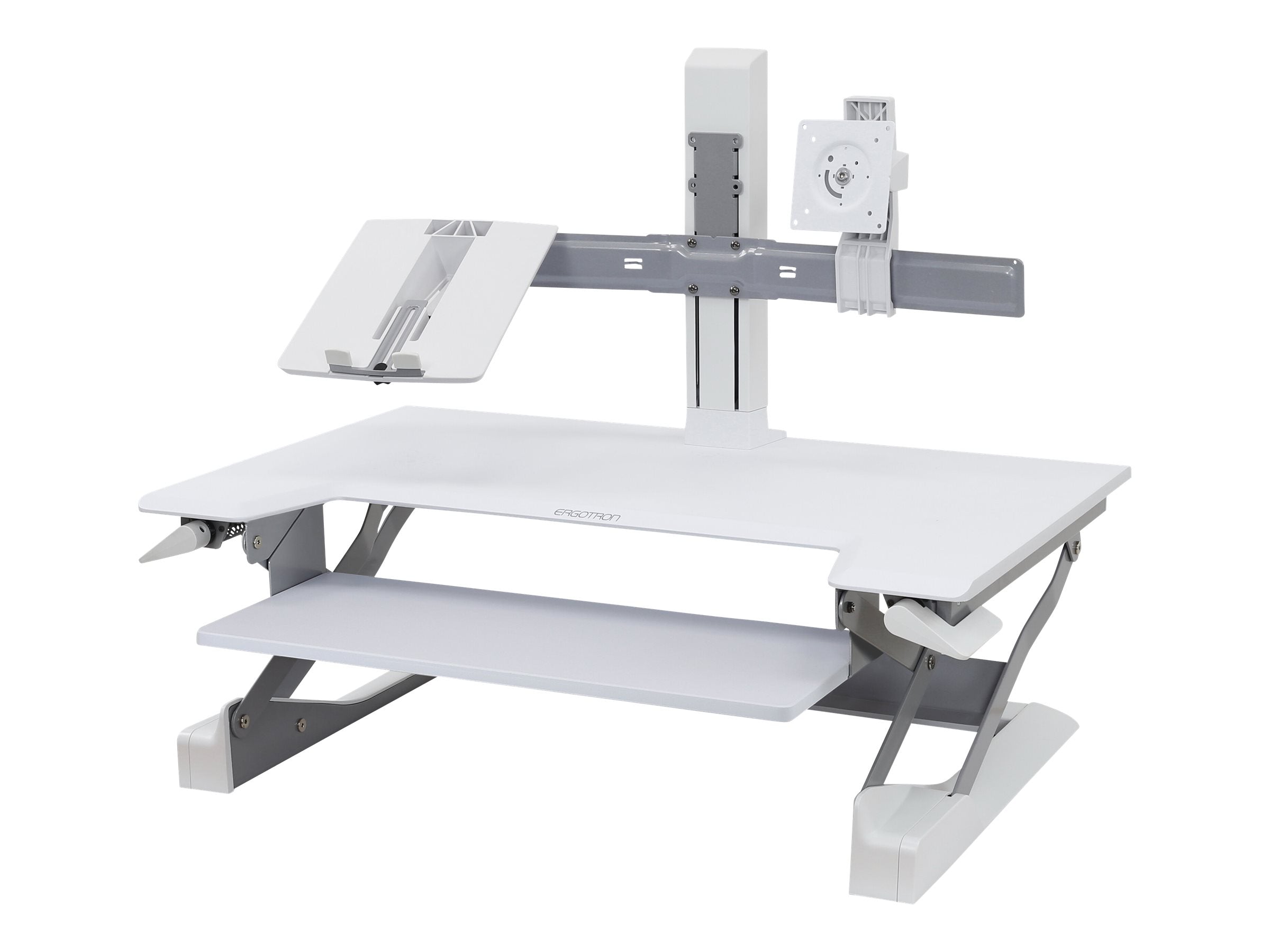 Verpackung des ERGOTRON WorkFit LCD + Laptop Kit weiss