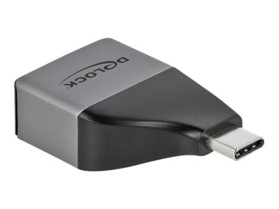 DELOCK USB Type-C Adapter zu VGA DP Alt Mode 1080p - Vorderansicht