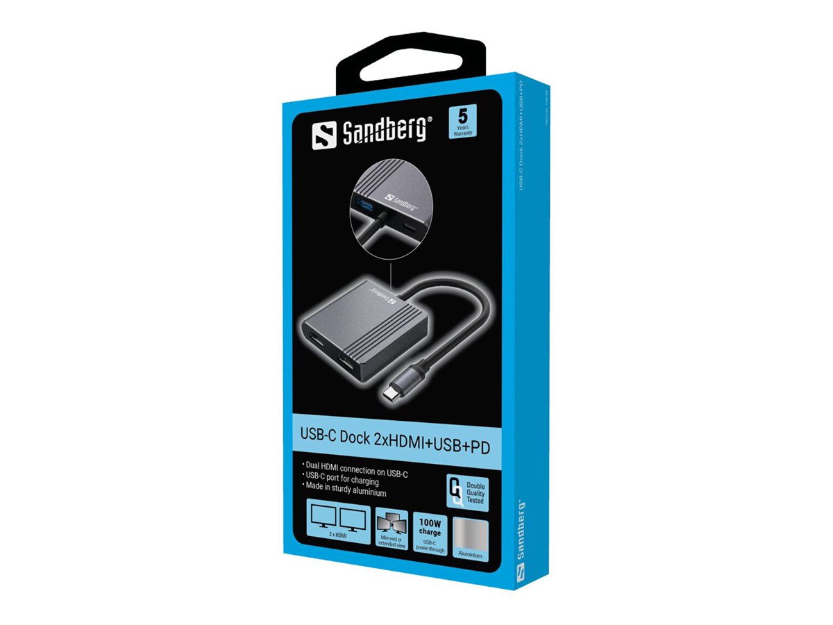 SANDBERG USB-C Dock Vorderansicht