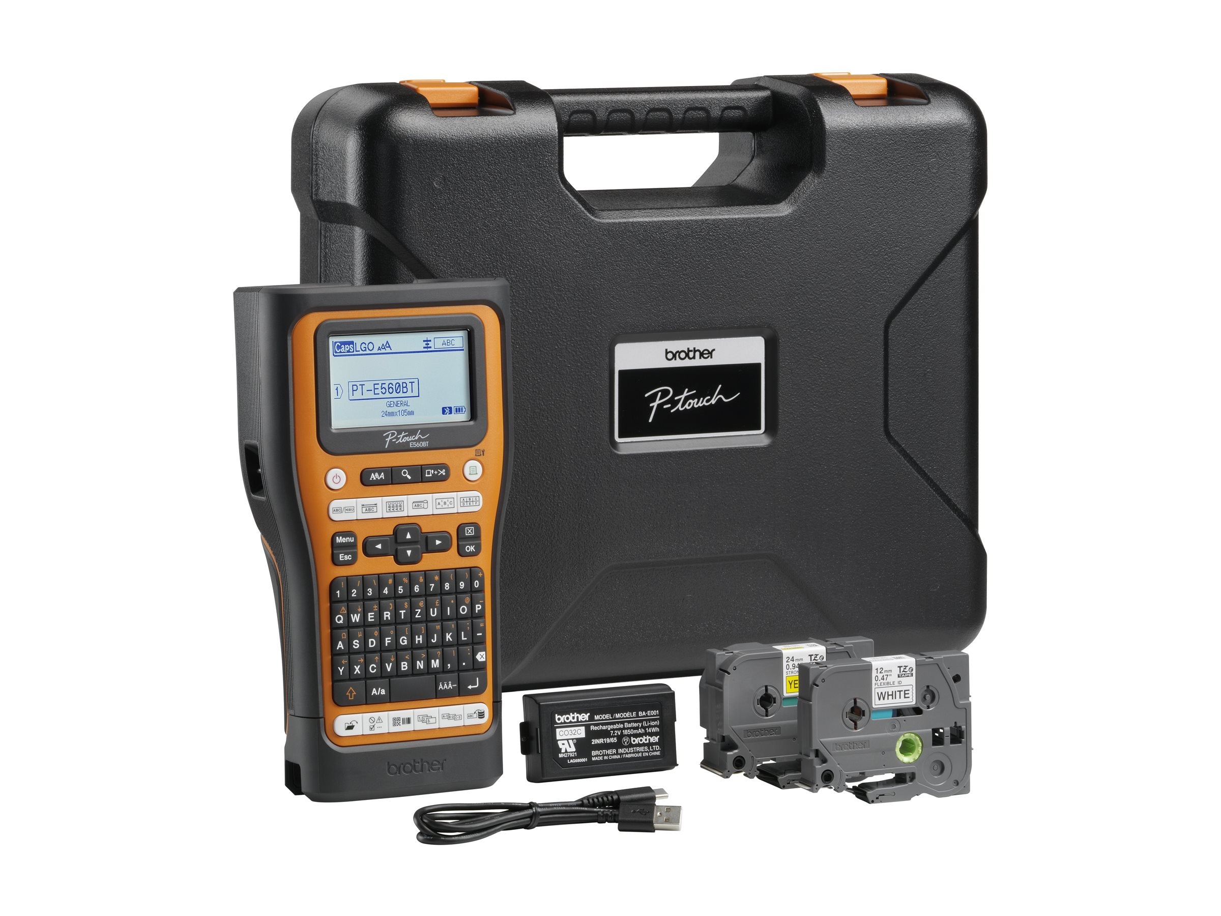 BROTHER P-Touch PTE560BTVP Label Printer mit Zubehör