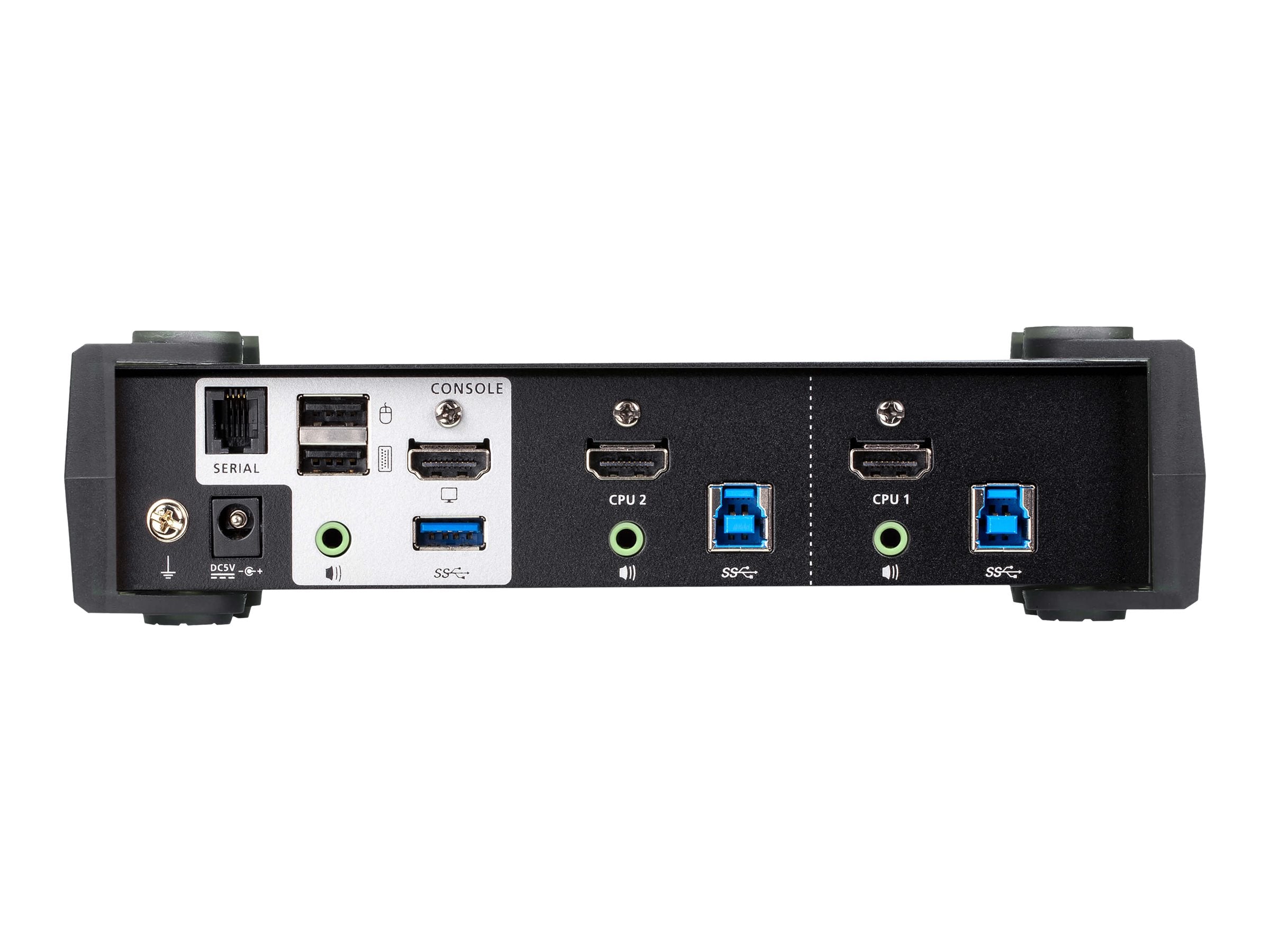 ATEN CS1822 2-Port USB 3.0 HDMI KVM Switch Vorderansicht