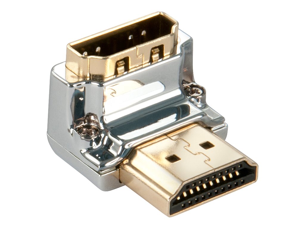 LINDY CROMO HDMI Adapter 90grad runter Stecker Typ AM an Typ AF - Detailansicht