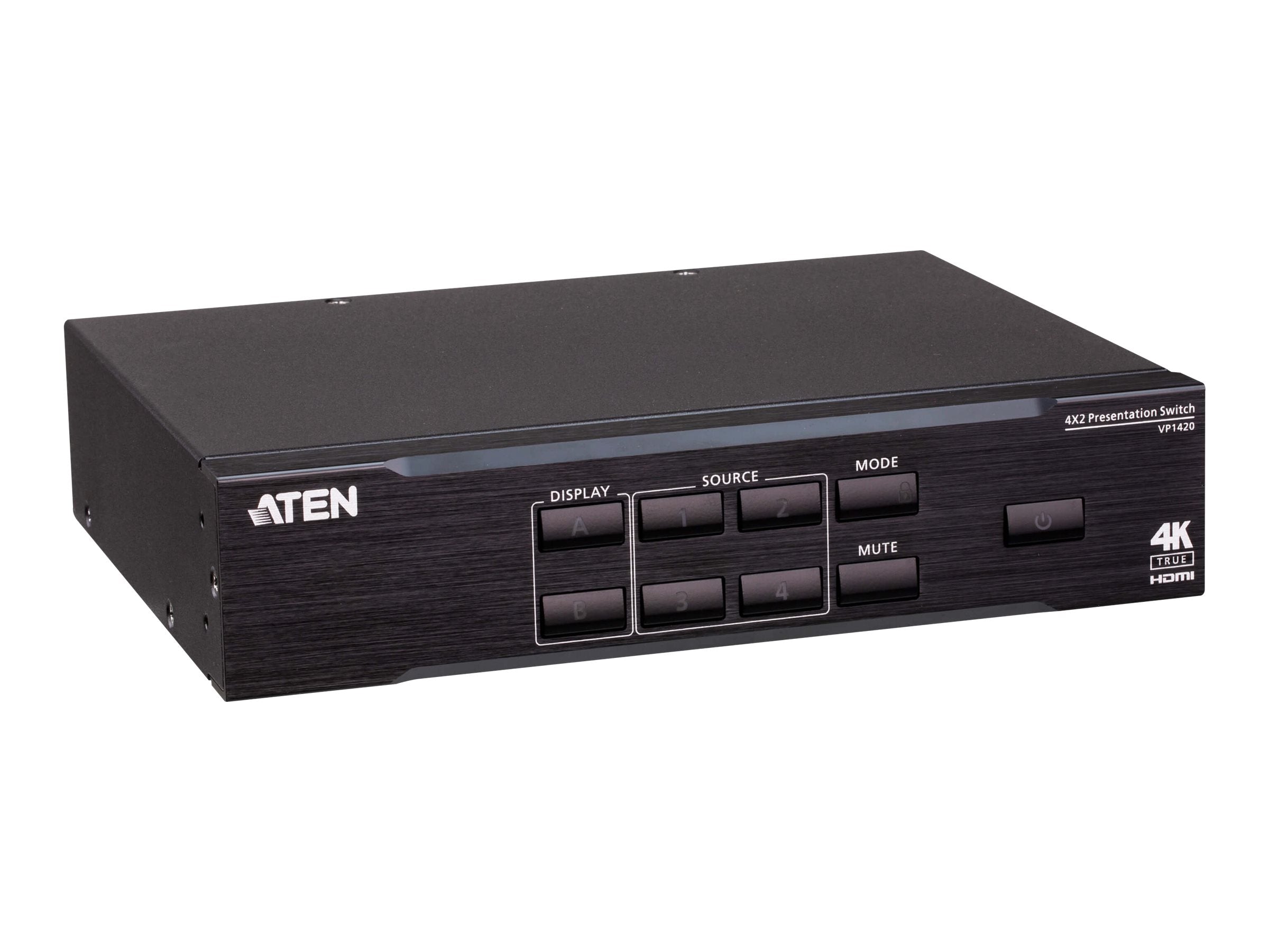 ATEN VP1420 4x2 True 4K Präsentation Matrix Switch Verpackung