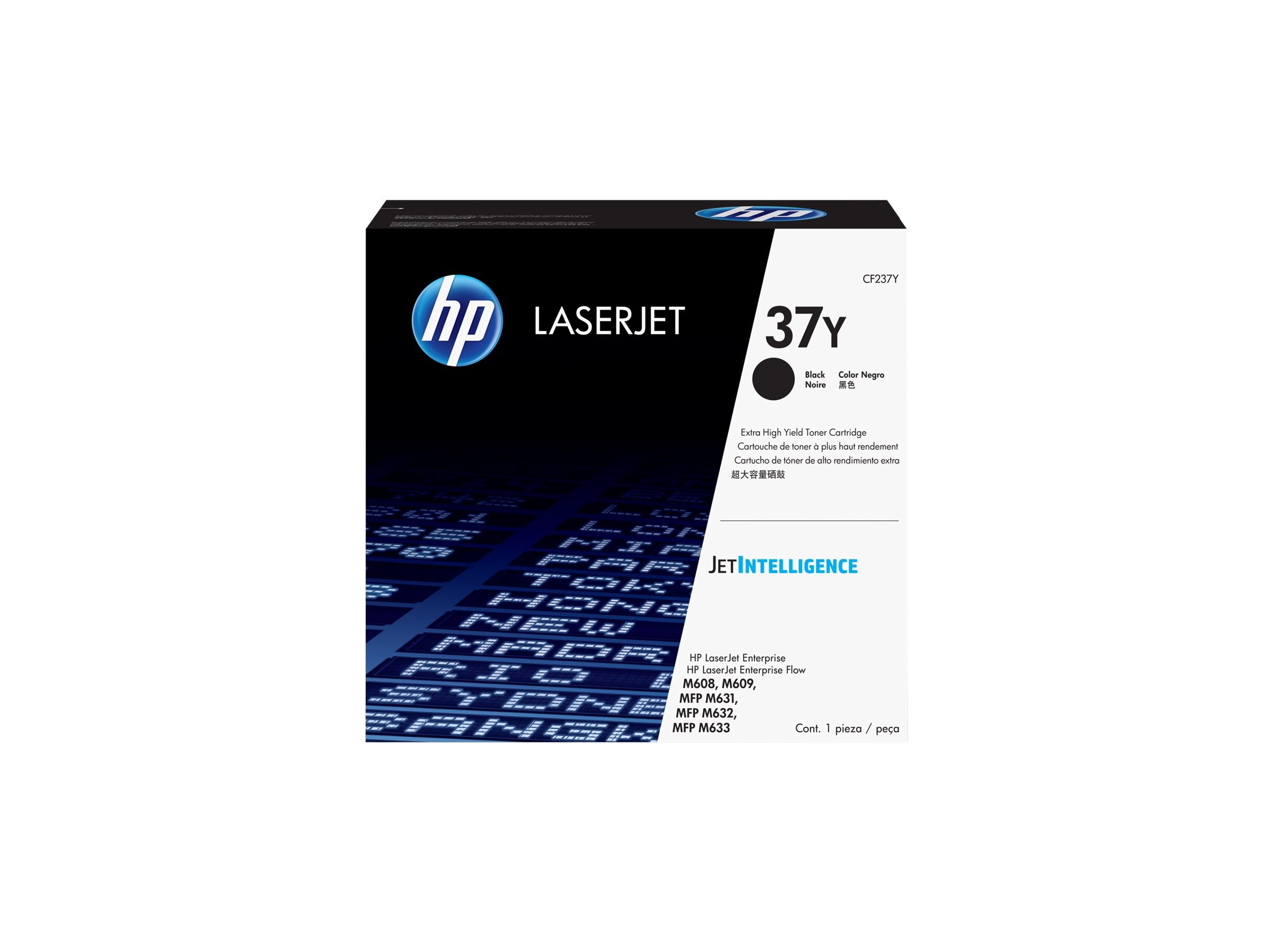 HP 37Y Original LaserJet Toner Schwarz Extra Hohe Kapazität Vorderansicht