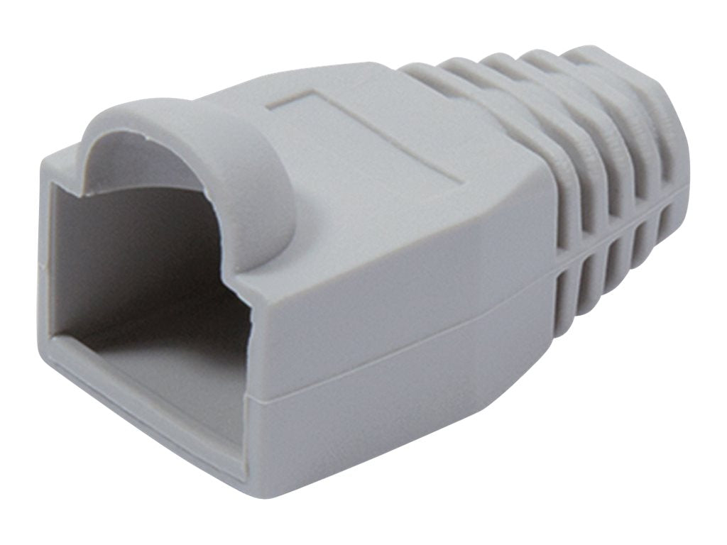 VALUE Knickschutztülle RJ-45 grau Vorderansicht