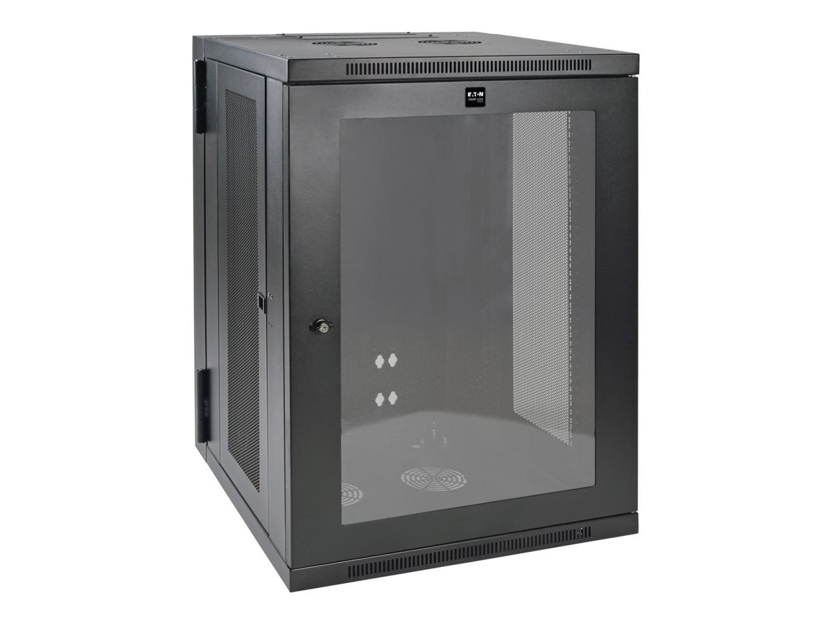 EATON TRIPPLITE 18U Wall Mount Rack Enclosure Server Cabinet w Hinged Acrylic Window Rack cabinet wall mountable Black 18U 19