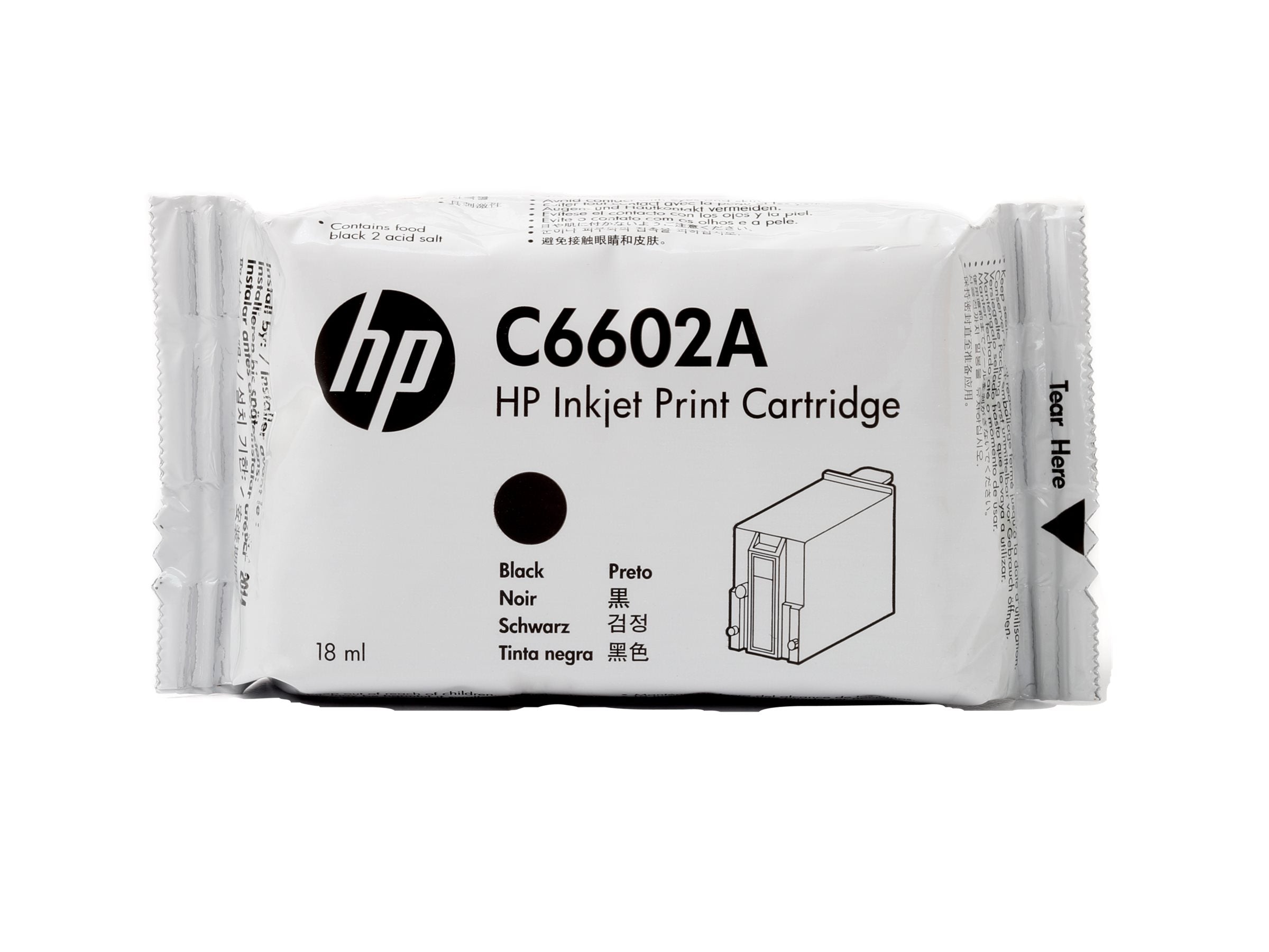 HP original TIJ 1.0 Tintenpatrone C6602A schwarz Detailansicht