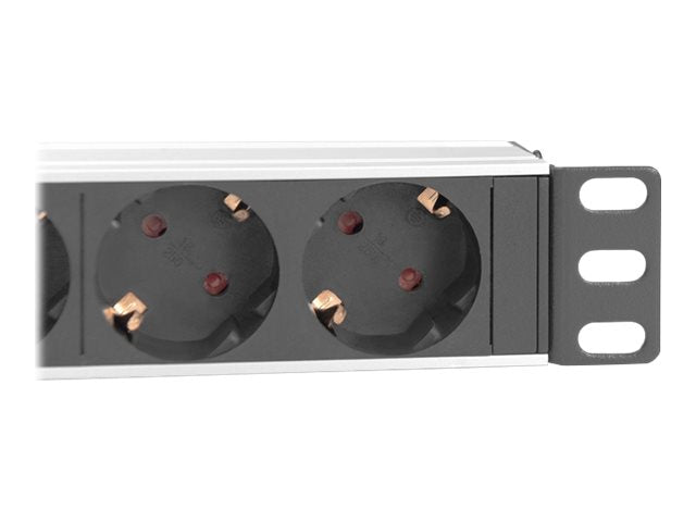 DIGITUS 1U Aluminum PDU Montageansicht