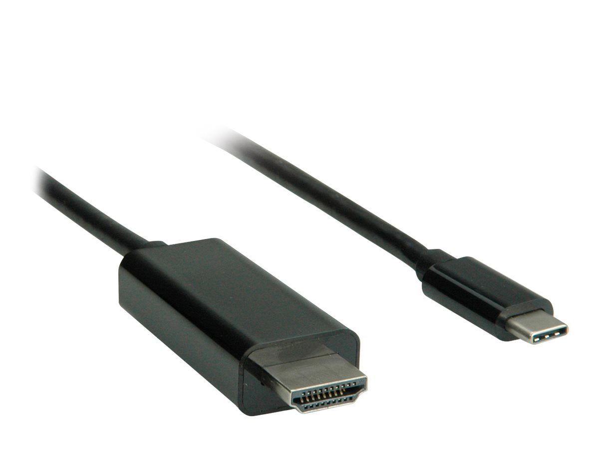 ROLINE USB Typ C - HDMI Adapterkabel ST/ST 5m Vorderansicht
